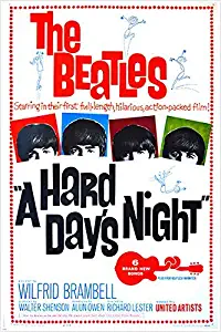 A HARD DAY'S NIGHT vintage movie poster THE BEATLES music JOHN LENNON 24X36 (reproduction, not an original)