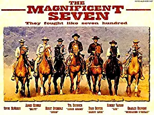 The-Magnificent-Seven-Denzel-And-Fuqua-To-Remake-Classic-The-Magnificent-Seven-1960 Movie Poster Legends Live Forever 12 X 18