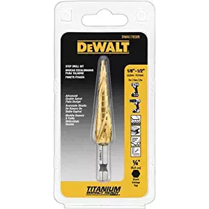 DEWALT DWA1783IR 1/8-Inch-1/2-Inch IMPACT READY Step Drill Bit