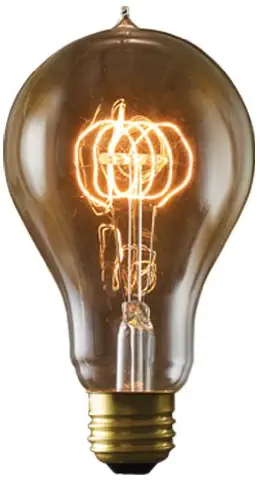 Bulbrite Incandescent A23 Medium Screw Base (E26) Light Bulb, 25 Watt, Antique