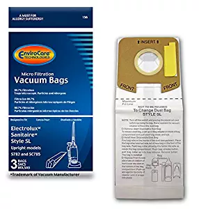 EnviroCare technologies Eureka Style SL Vacuum Cleaner BagsMicrofiltration 3 pk.