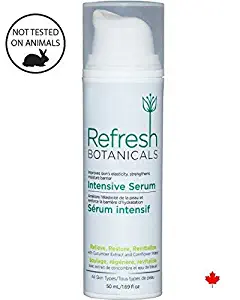 Refresh Botanicals Natural and Organic Intensive Serum, Organic Fig Fruit Extract and Organic Grape Seed Oil, diminish the appearance of fine lines and wrinkles