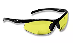 Bifocal Safety Glasses SB-9000 with Yellow Lenses, +2.00