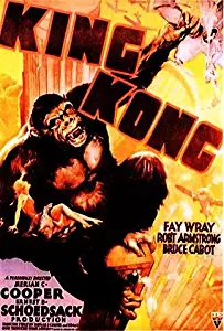 King Kong (1933) Huge Vintage PAPER Movie Poster Measures 40 x 27 Inches (100 x 70 cm) approx