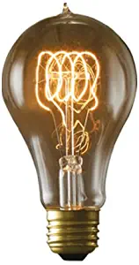 Bulbrite Incandescent A21 Medium Screw Base (E26) Light Bulb, 40 Watt, Antique