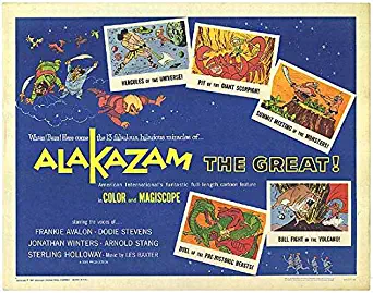 Alakazam The Great - Authentic Original 28x22 Movie Half Sheet