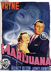Marijuana (Big Jim McLain) John Wayne Vintage Movie Poster 11x17 inches