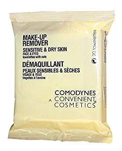 Comodynes Comodynes 1 Pack Make Up Remover Towelettes for Sensitive & Dry Skin (20 Towelettes)