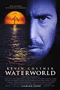 Waterworld Movie Poster Double Sided Original 27x40