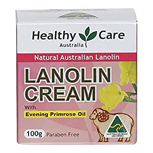 Healthy Care Lanolin Cream with Evening Primrose Oil 100g made in Australia