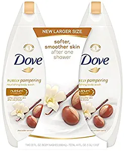 Dove Purely Pampering Body Wash, Shea Butter 22 Fl Oz (2 Count)