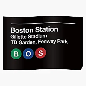 kineticards Sox Celtics Td Bruins Garden Patriots Stadium Fenway Park Boston Gillette Red | Home Decor Wall Art Print Poster