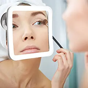 Secura 7X Magnifying Lighted Vanity Makeup Mirror with Natural White LED, 360 Degree Swivel Rotation and Locking Suction