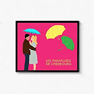 Lee Tee Les Parapluies de Cherbourg The Umbrellas of Cherbourg Movie Poster Gifts for Fan Poster Home Art Wall Posters [No Framed]