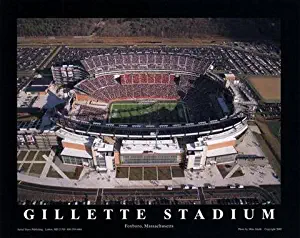 New England Patriots Gillette Stadium Aerial Picture NFL, Unframed