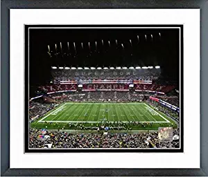 Gillette Stadium New England Patriots Photo (Size: 12.5" x 15.5") Framed