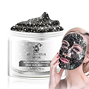 SWAN STAR Peel Off Masks for Face, Glittering Star Facial Peel Off Mask,Deep Cleaning Facial Mask For Acne, Oily Skin & Blackheads