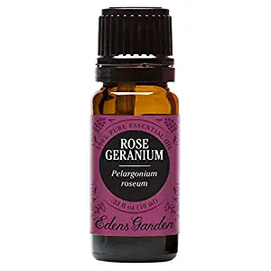 Edens Garden Rose Geranium Essential Oil, 100% Pure Therapeutic Grade (Highest Quality Aromatherapy Oils- Skin Care & Stress), 10 ml