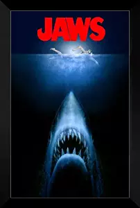 ArtDirect Jaws FRAMED 27x40 Movie Poster: Roy Scheider