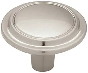 Liberty Hardware P40052J-SN-C 1.25 in. Brushed Satin Nickel Top Ring Round Knob