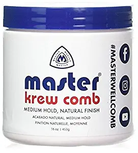 Krew Comb Medium Hold Hair Styling Prep 16 Ounces 2 Pieces