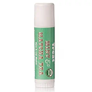 TREAT Jumbo Lip Balm - Mint & Matcha Tea Eye & Lip Balm, Organic & Cruelty Free (.50 OZ)