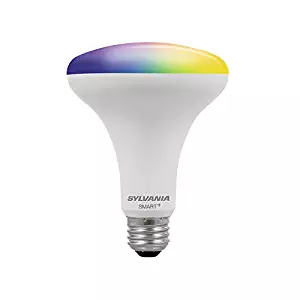 Sylvania 74988 SMART+ BR30 Full Color LED Bulb, Works with Apple HomeKit and Siri Voice Control 1 Pack Adjustable White