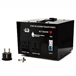 Rockstone Power 1000 Watt Heavy Duty Step Up/Down Voltage Transformer Converter - Step Up/Down 110/120/220/240 Volt - 5V USB Port - CE Certified [3-Year Warranty]