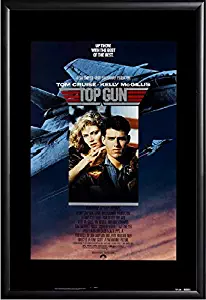 Top Gun Movie Poster Framed (Black)