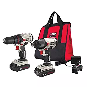 PORTER CABLE PCCK604L2 20V MAX 2-Tool Cordless Drill/Driver and Impact Driver Combo Kit