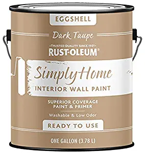 Rust-Oleum Simply Home Interior Wall Paint 332142 Simply Home Eggshell Interior Wall Paint, Dark Taupe