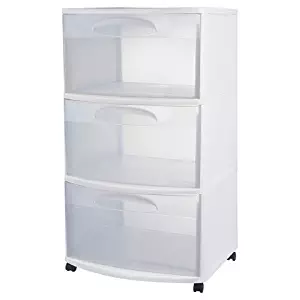 SteriliteÂ® 3-Drawer Large Cart - White