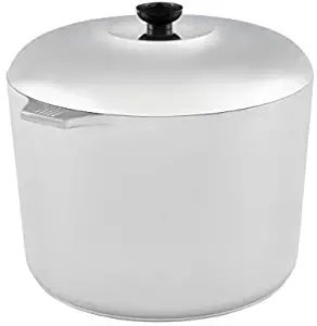 IMUSA USA IMU-89301 Heavy Duty Cajun Aluminum Stock Pot 14 Quart, Silver