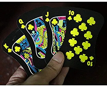 Gentlecarin 54pcs Plastic Poker Magic Playing Card Sets for Travel Swimming