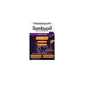 Black Elderberry Pastilles, 20 Count by Sambucol (Pack of 3)