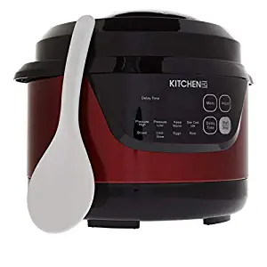 Kitchen HQ 2-Quart Digital Pressure Cooker - Red