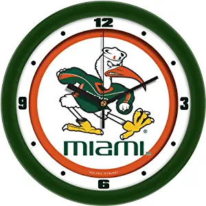 SunTime NCAA Miami Hurricanes Traditional Wall Clock
