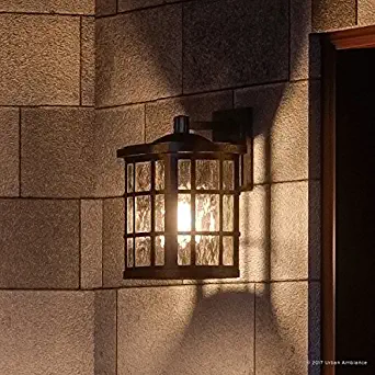 Luxury Craftsman Outdoor Wall Light, Small Size: 13