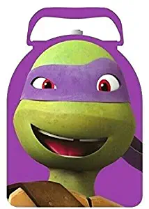 Teenage Mutant Ninja Turtles Donatello Arch Head Shape Carry All Tin Lunch Box 9" x 6"